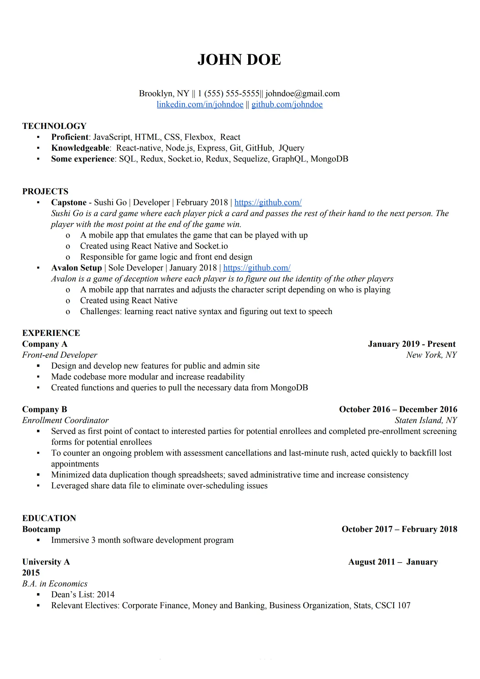 Unformatted CV before using Tlntly